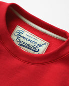 Made in Canada Fleece Script Logo Sweatshirt Red - Unisex - Province of Canada