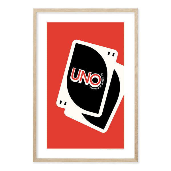 Uno Card Print Red - Province of Canada - Made in Canada