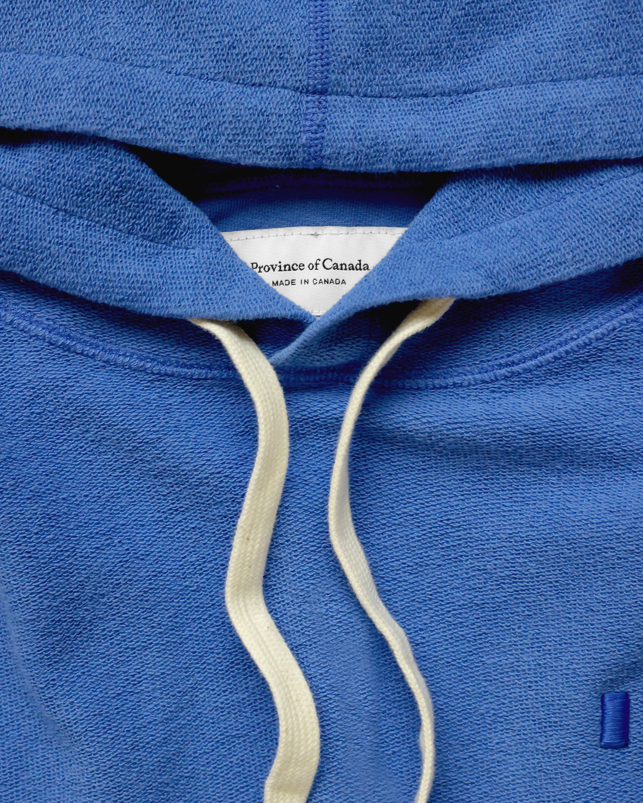 Made in Canada Reverse French Terry Hoodie Super Blue - Unisex - Province of Canada