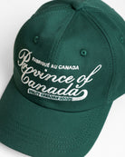 Made in Canada Script Logo Baseball Hat Forest - Province of Canada