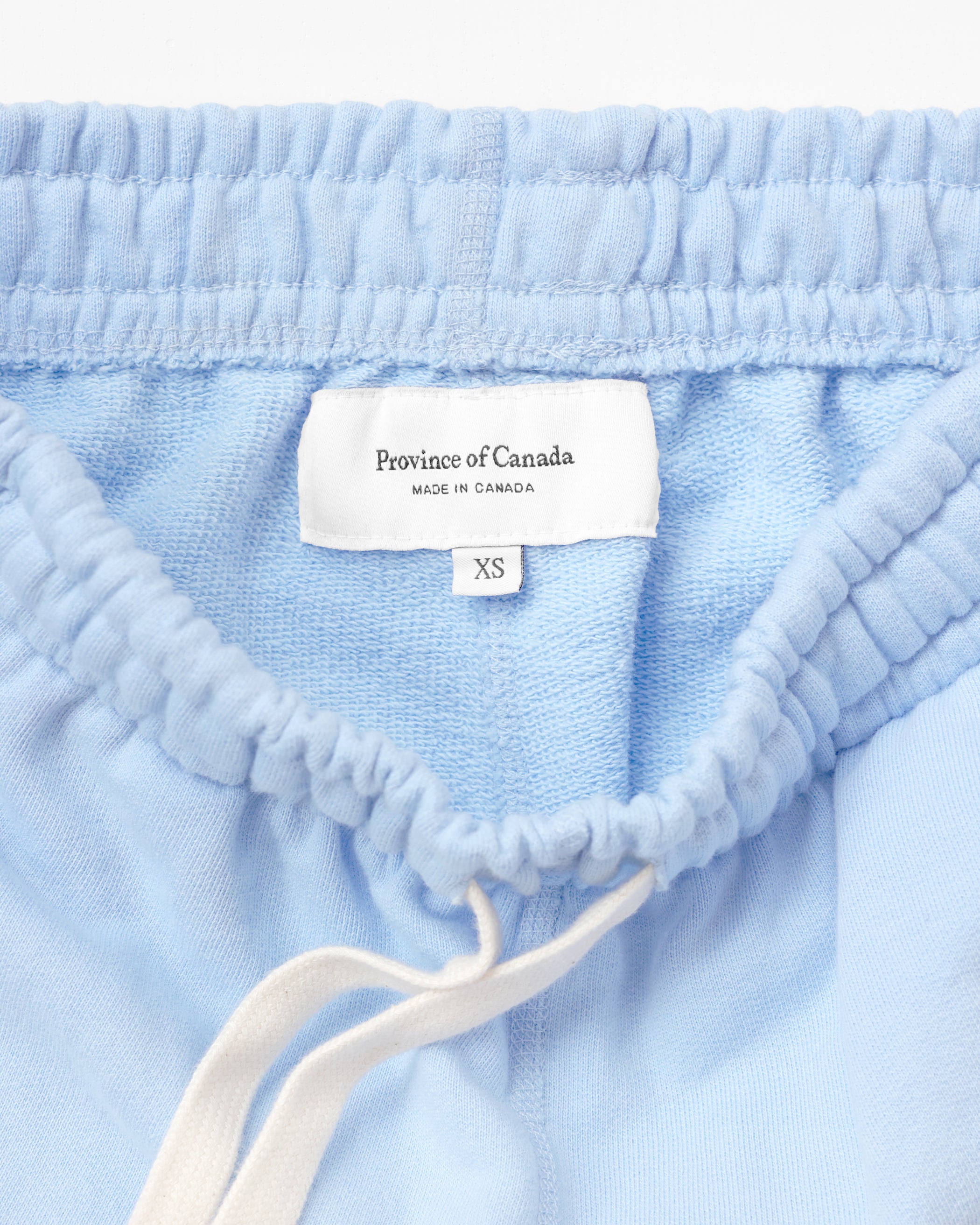 Made in Canada 100% Cotton Wide Leg Cropped French Terry Sweatpant Sky Blue - Unisex - Province of Canada