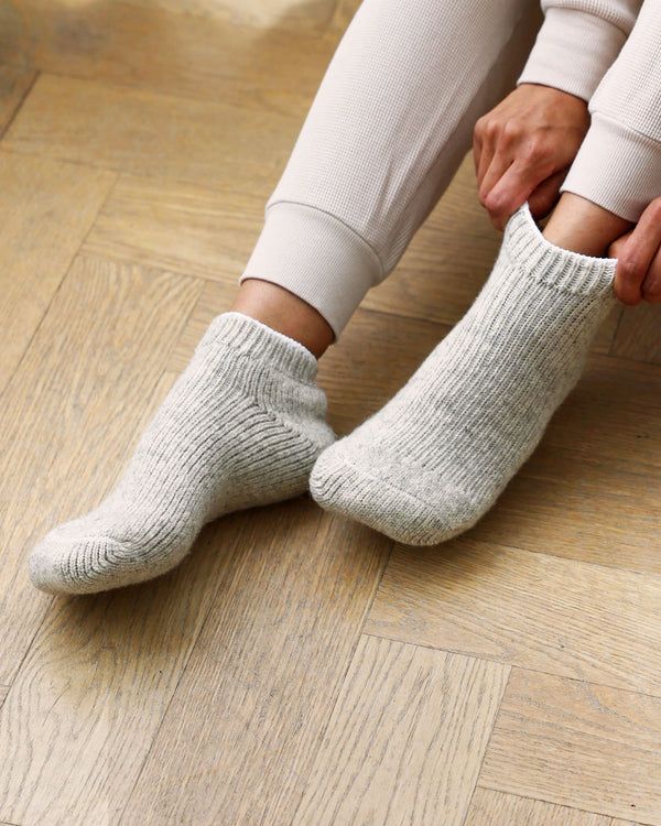 Slipper Socks Natural 100% Wool - Made in Canada - Province of Canada