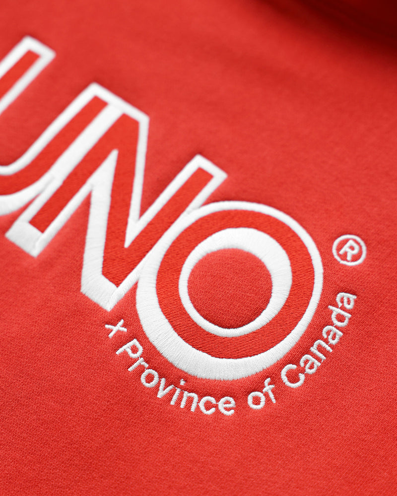 Uno Fleece Hoodie Tart Red - Made in Canada - Province of Canada