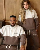 Made in Canada Club Cotton Fleece Half Zip Chestnut Unisex - Province of Canada