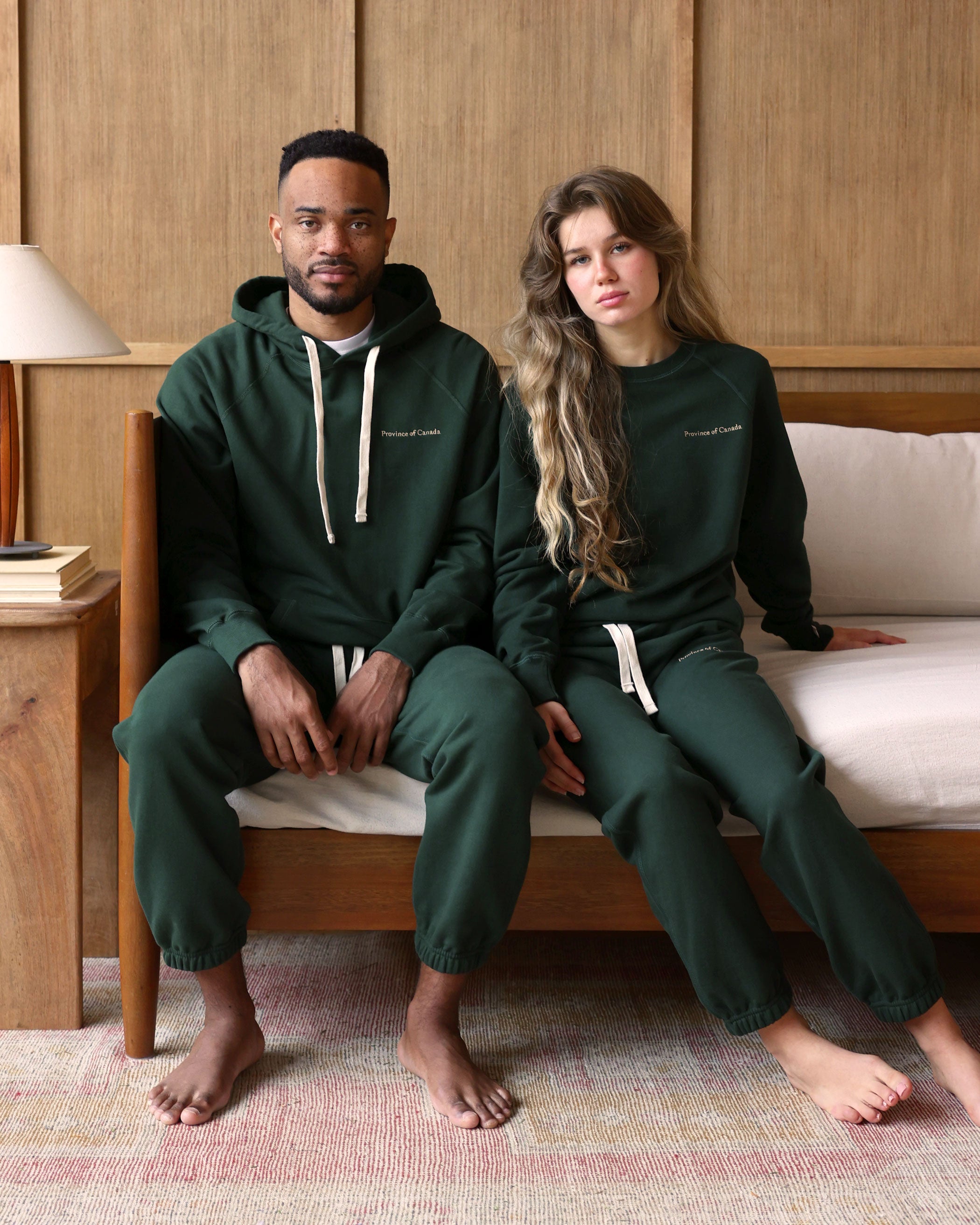 Relaxed French Terry Sweatpant Forest - Unisex - Made in Canada