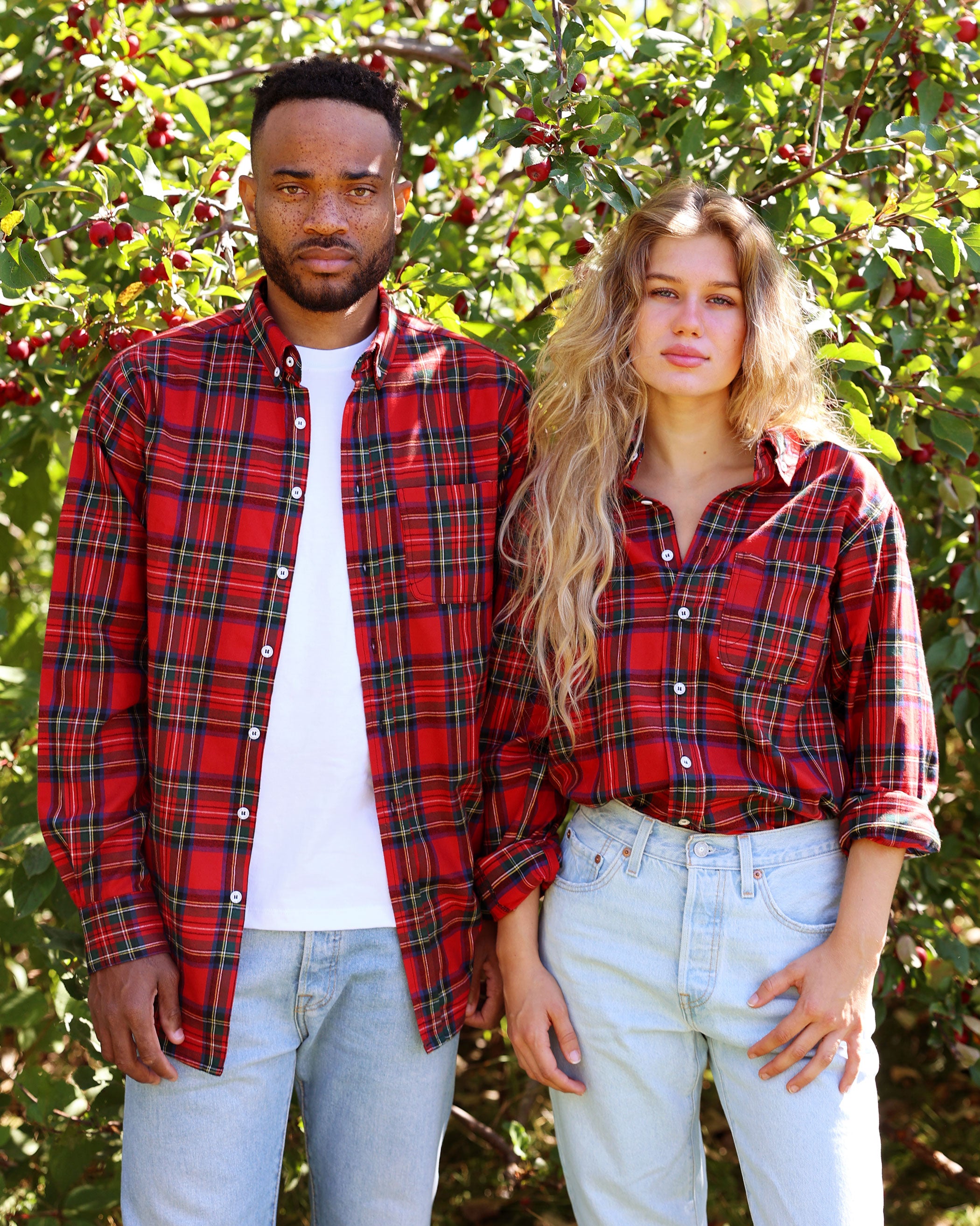 Made in Canada Plaid Flannel Shirt Red - Unisex - Province of Canada