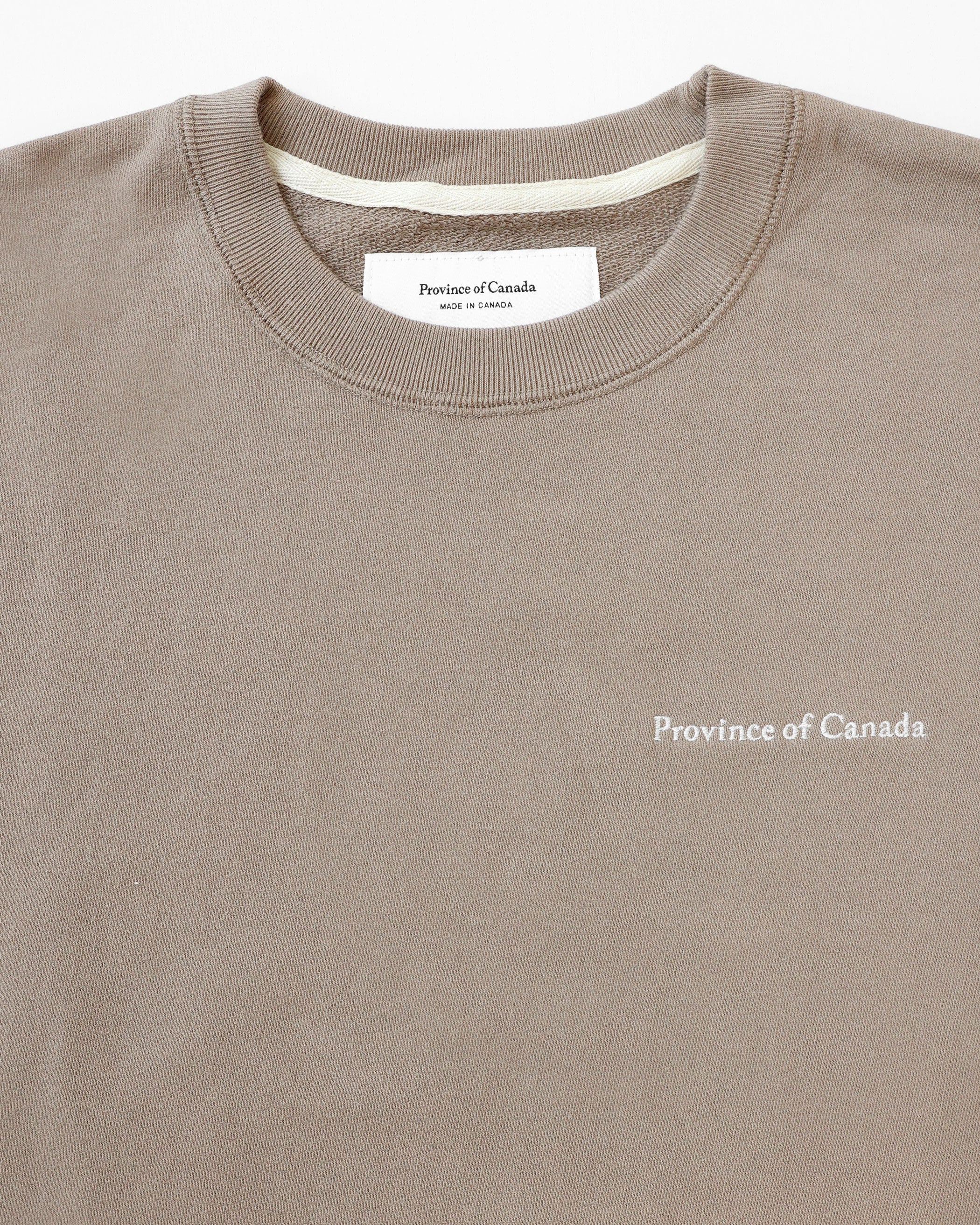 Province of Canada - Long Sweatshirt French Terry Truffle - Made in Canada