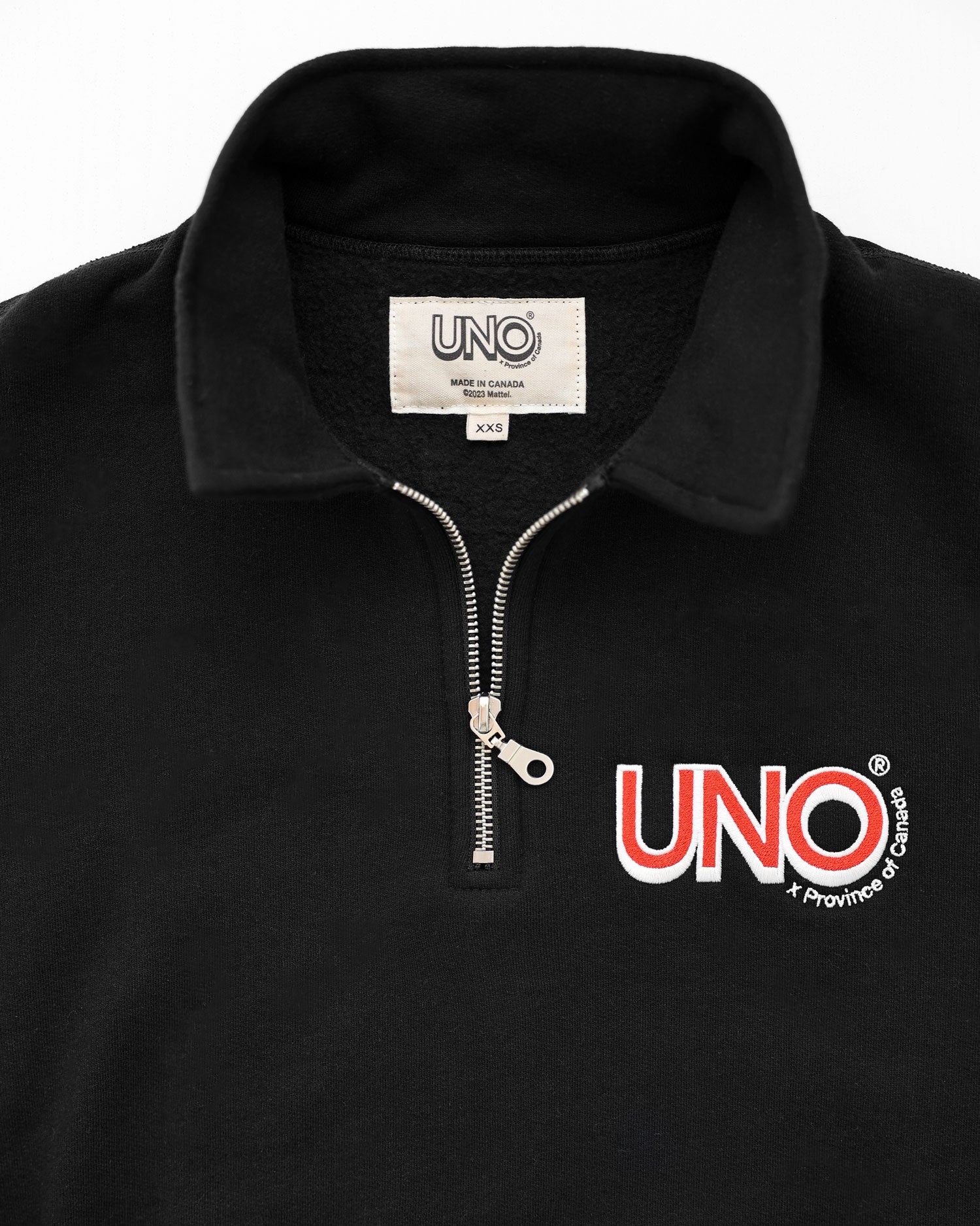 Uno Half Zip Black - Made in Canada - Province of Canada