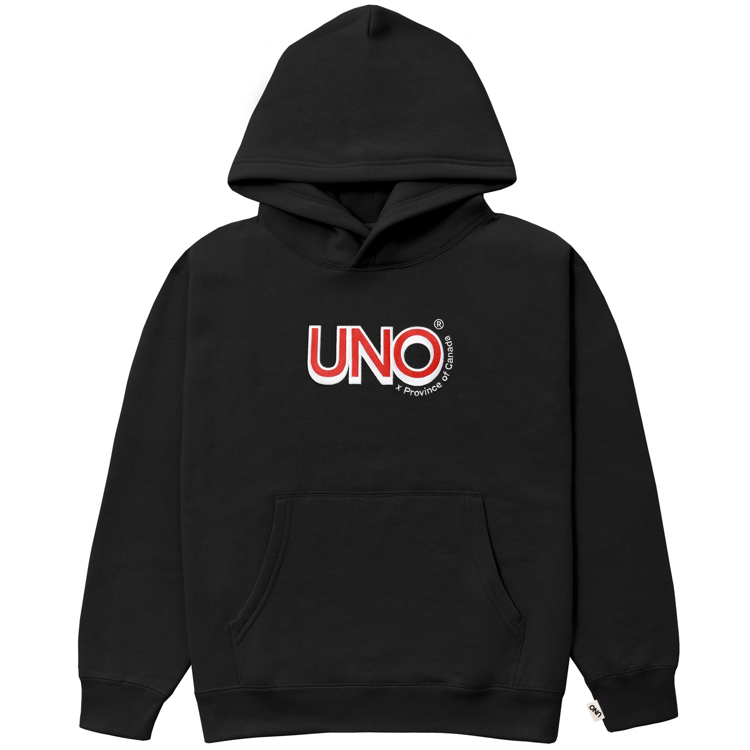 Uno Fleece Hoodie Black - Made in Canada - Province of Canada