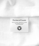 Made in Canada 100% Organic Cotton Les Vacances Tee White - Unisex - Province of Canada