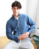 Made in Canada Canadian Tuxedo 100% Cotton Dark Wash Denim Jean Shirt Unisex - Province of Canada