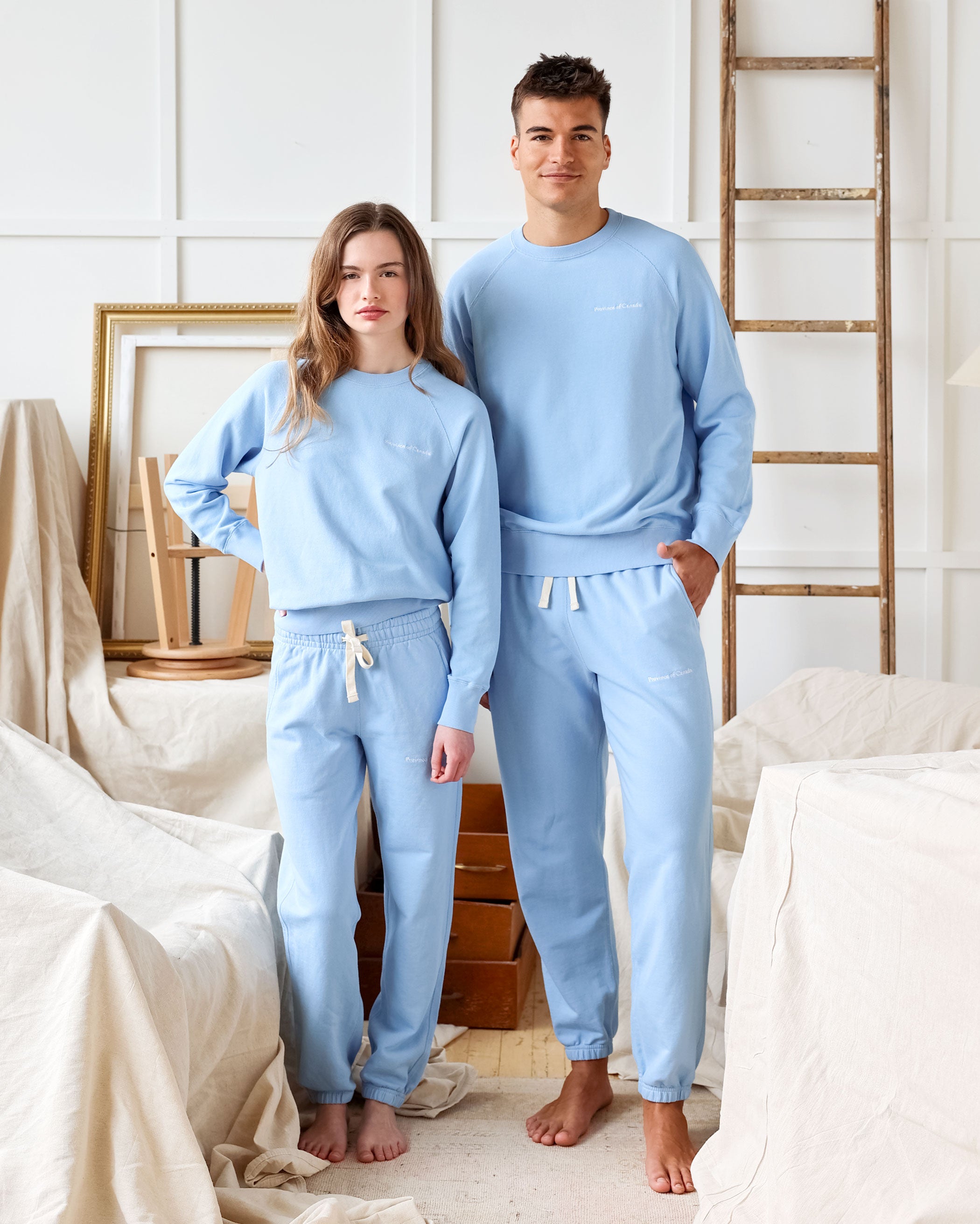 Made in Canada French Terry Sweatshirt Sky Blue 100% Cotton - Unisex - Province of Canada
