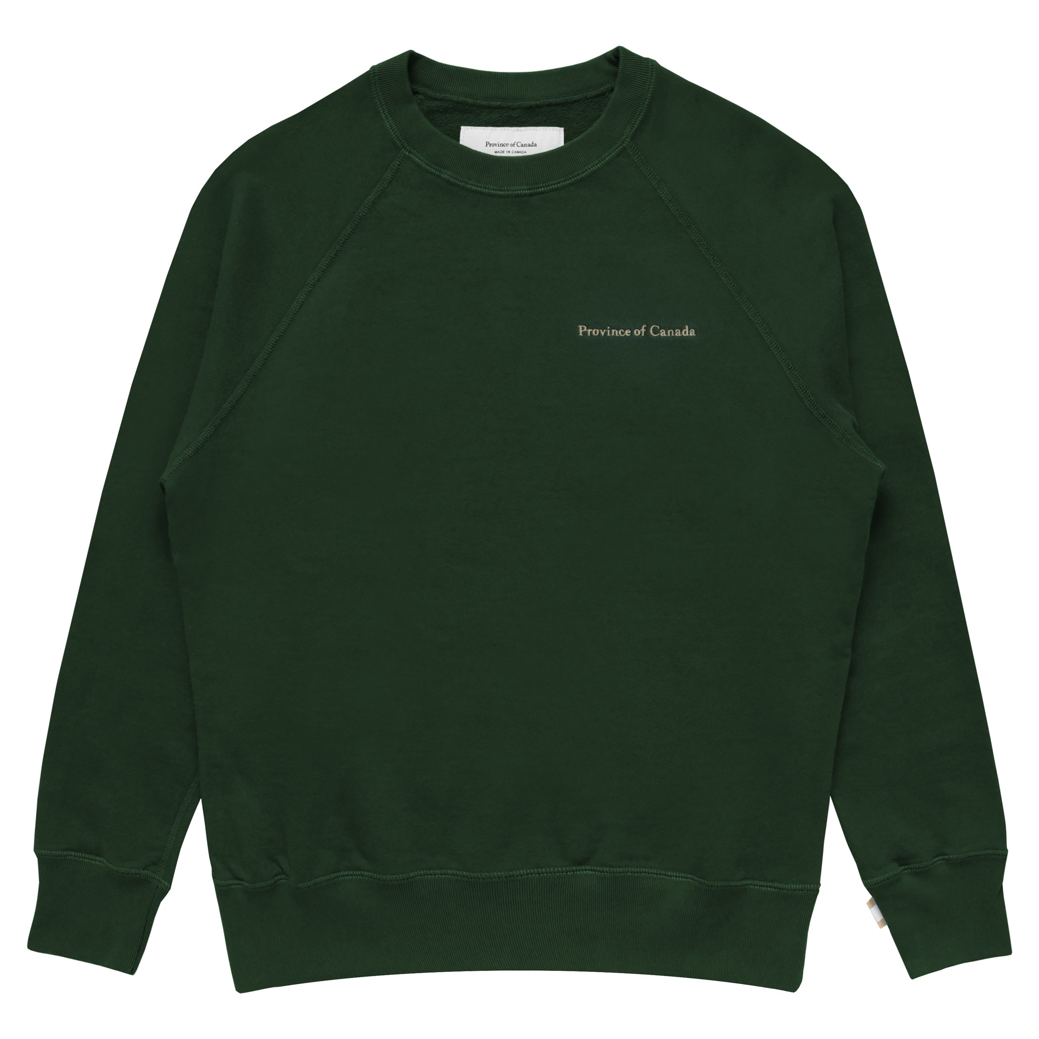 Made in Canada 100% Cotton French Terry Sweatshirt Forest - Unisex - Province of Canada