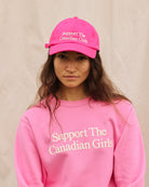 Made in Canada Support the Canadian Girls Baseball Hat Pink - Province of Canada