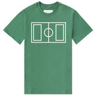 Made in Canada 100% Organic Cotton Soccer Pitch Flag Tee Green - Unisex - Province of Canada  
