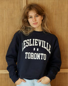 Made in Canada Leslieville Fleece Sweatshirt Navy - Unisex - Province of Canada