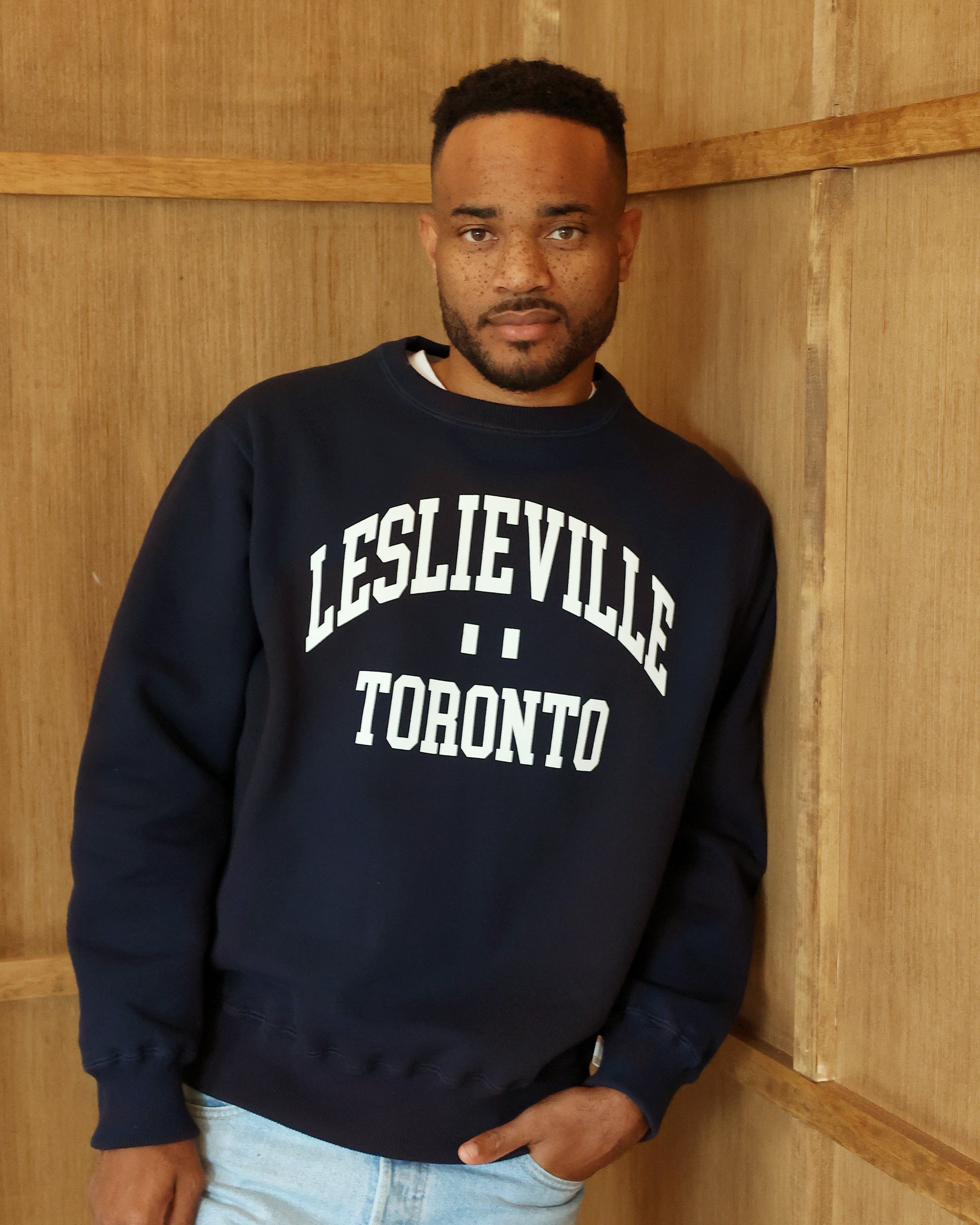Leslieville Fleece Sweatshirt Navy - Unisex – Province of Canada