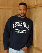 Made in Canada Leslieville Fleece Sweatshirt Navy - Unisex - Province of Canada