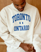 Made in Canada Toronto Ontario Fleece Sweatshirt Cloud - Unisex - Province of Canada