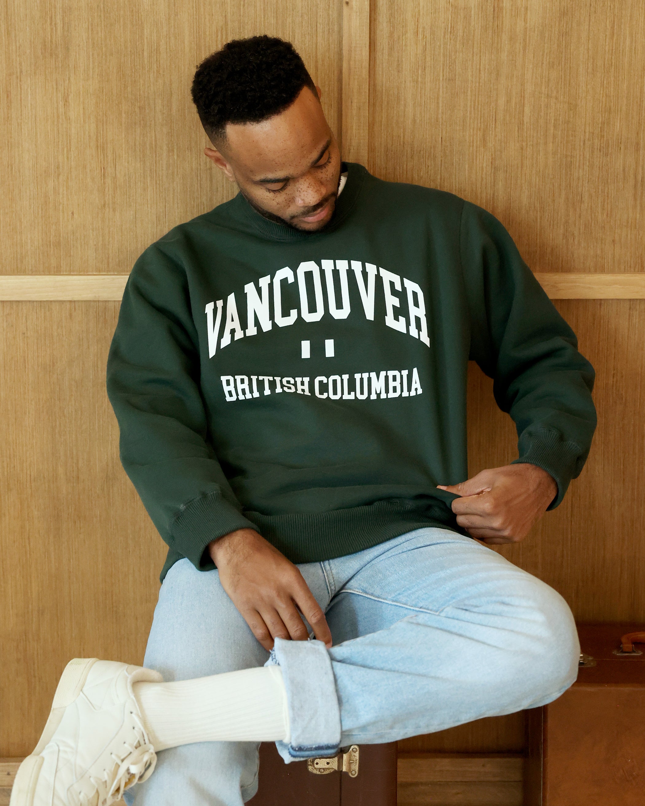 Made in Canada Fleece Vancouver Fleece Sweatshirt Forest - Unisex - Province of Canada