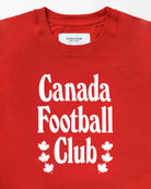Made in Canada 100% Organic Cotton Canada Football Club Tee Red - Unisex - Province of Canada