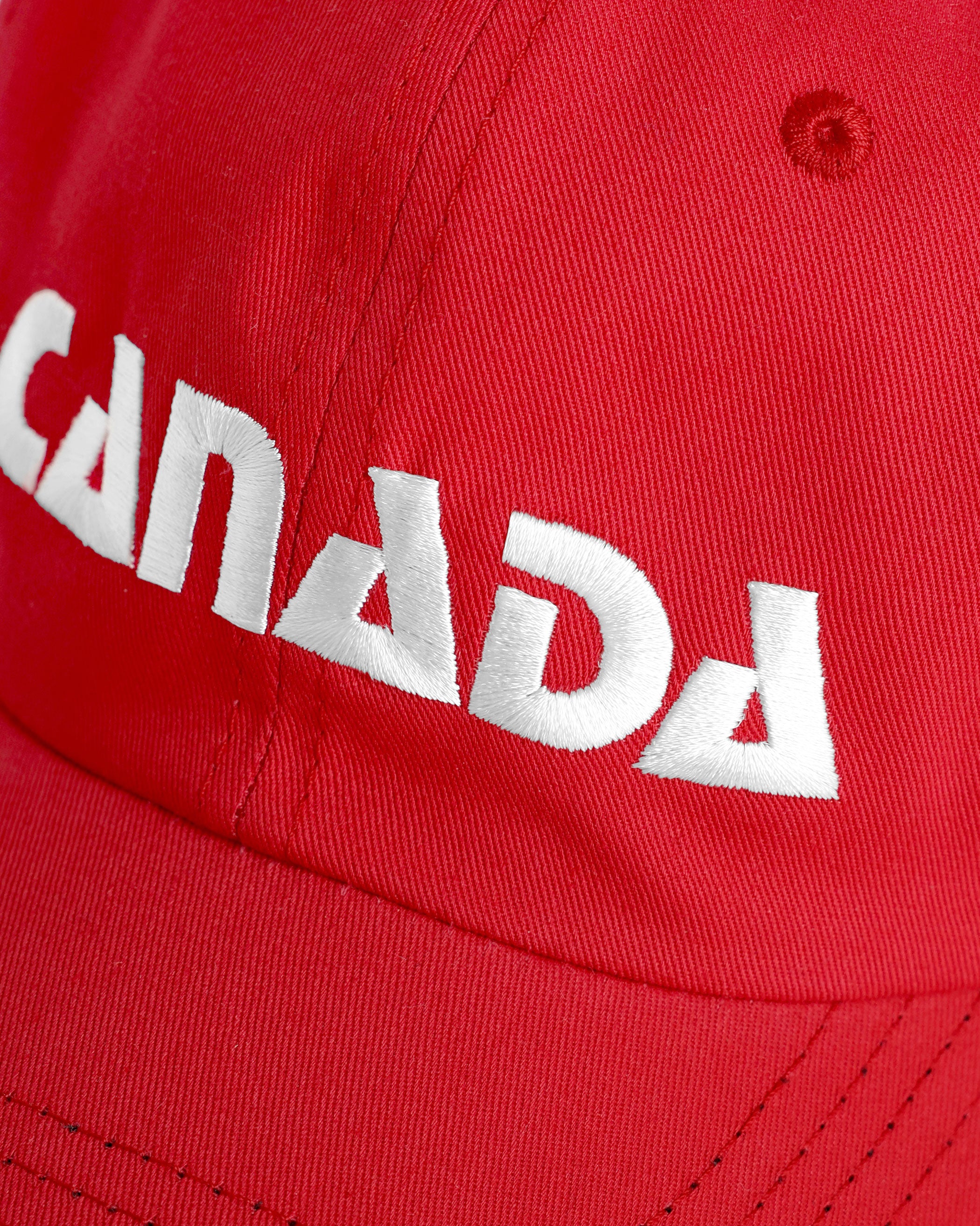Made in Canada 100% Cotton Baseball Hat Red - Province of Canada