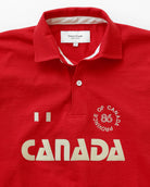 Made in Canada 100% Cotton Canada Button Pullover Red - Unisex - Province of Canada
