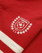 Made in Canada 100% Cotton Canada Crest Long Sleeve Polo Red - Unisex - Province of Canada