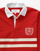 Made in Canada 100% Cotton Canada Crest Long Sleeve Polo Red - Unisex - Province of Canada