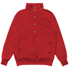 Made in Canada 100% Cotton Reverse Polar Fleece Pullover Red Unisex - Province of Canada