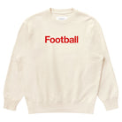 Made in Canada 100% Organic Cotton Football Helvetica Sweatshirt Natural - Unisex - Province of Canada