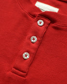 Made in Canada - Almost Pyjama Rib Henley Red - Unisex - Province of Canada