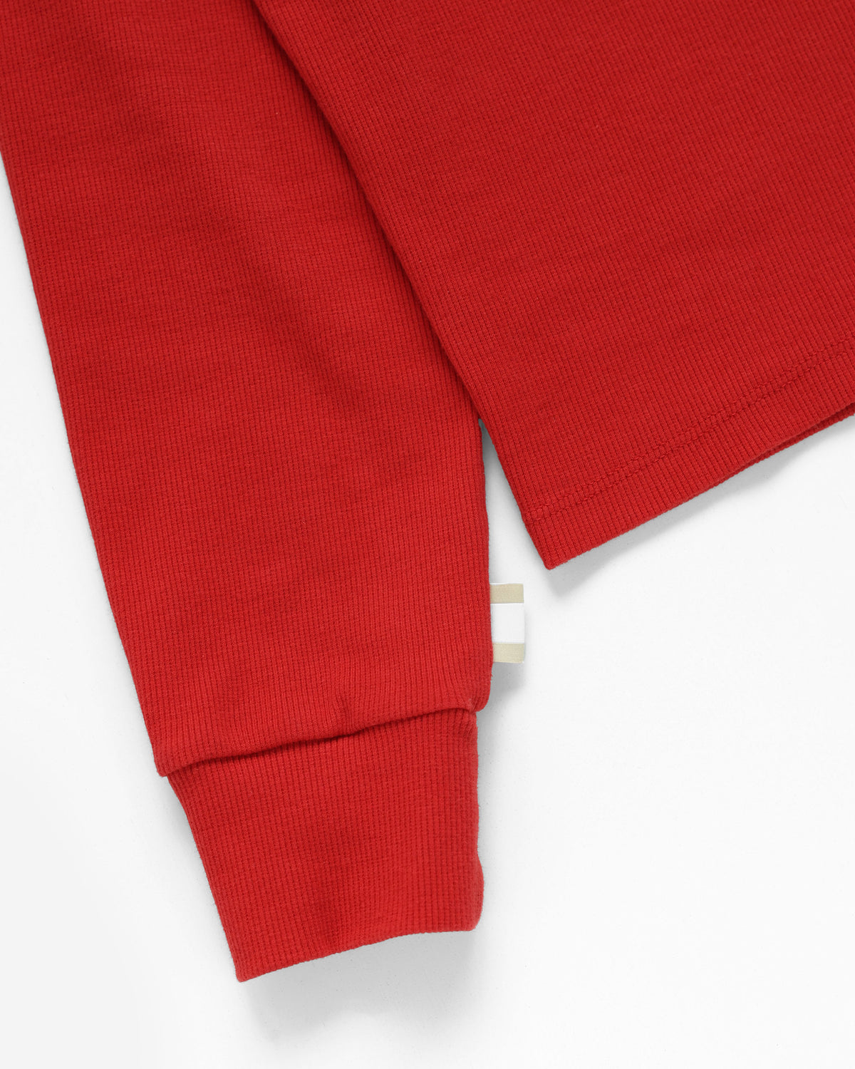 Made in Canada - Almost Pyjama Rib Henley Red - Unisex - Province of Canada