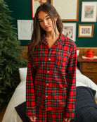 Made in Canada 100% Cotton Noel Plaid Flannel Pyjama Shirt Unisex - Province of Canada