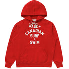 Made in Canada Surf and Swim Fleece Hoodie Red - Unisex - Province of Canada