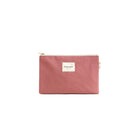 Made in Canada 100% Cotton Rosewood Pink Dusty Rose Makeup Cord Organizer Pouch - Province of Canada