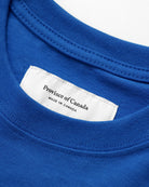 Made in Canada 100% Organic Cotton Monday Long Sleeve Tee T-Shirt Royal Blue - Province of Canada