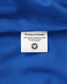 Made in Canada 100% Organic Cotton Monday Long Sleeve Tee T-Shirt Royal Blue - Province of Canada