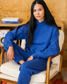 Made in Canada Flag Fleece Hoodie Royal Blue - Unisex - Province of Canada