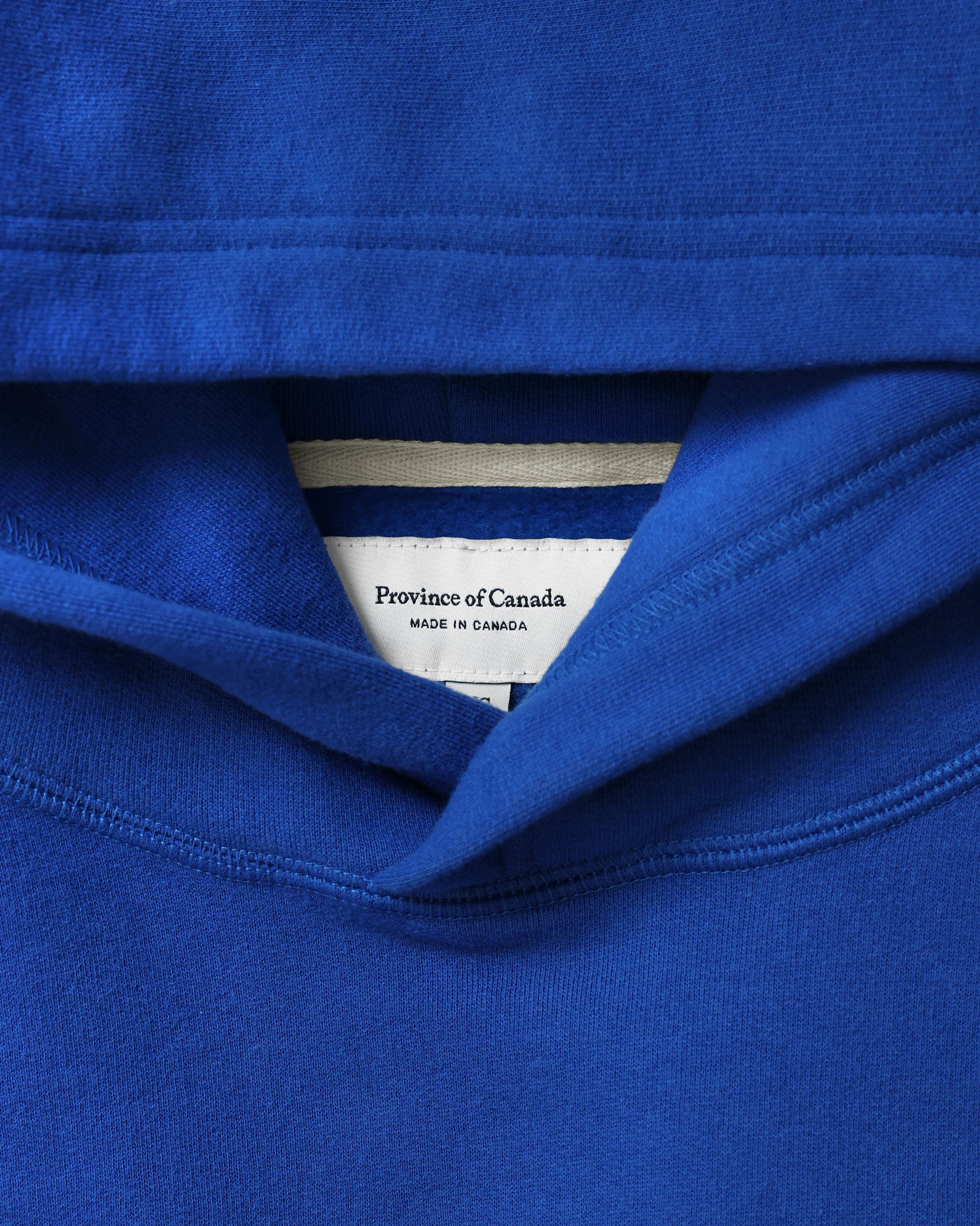 Made in Canada Flag Fleece Hoodie Royal Blue - Unisex - Province of Canada