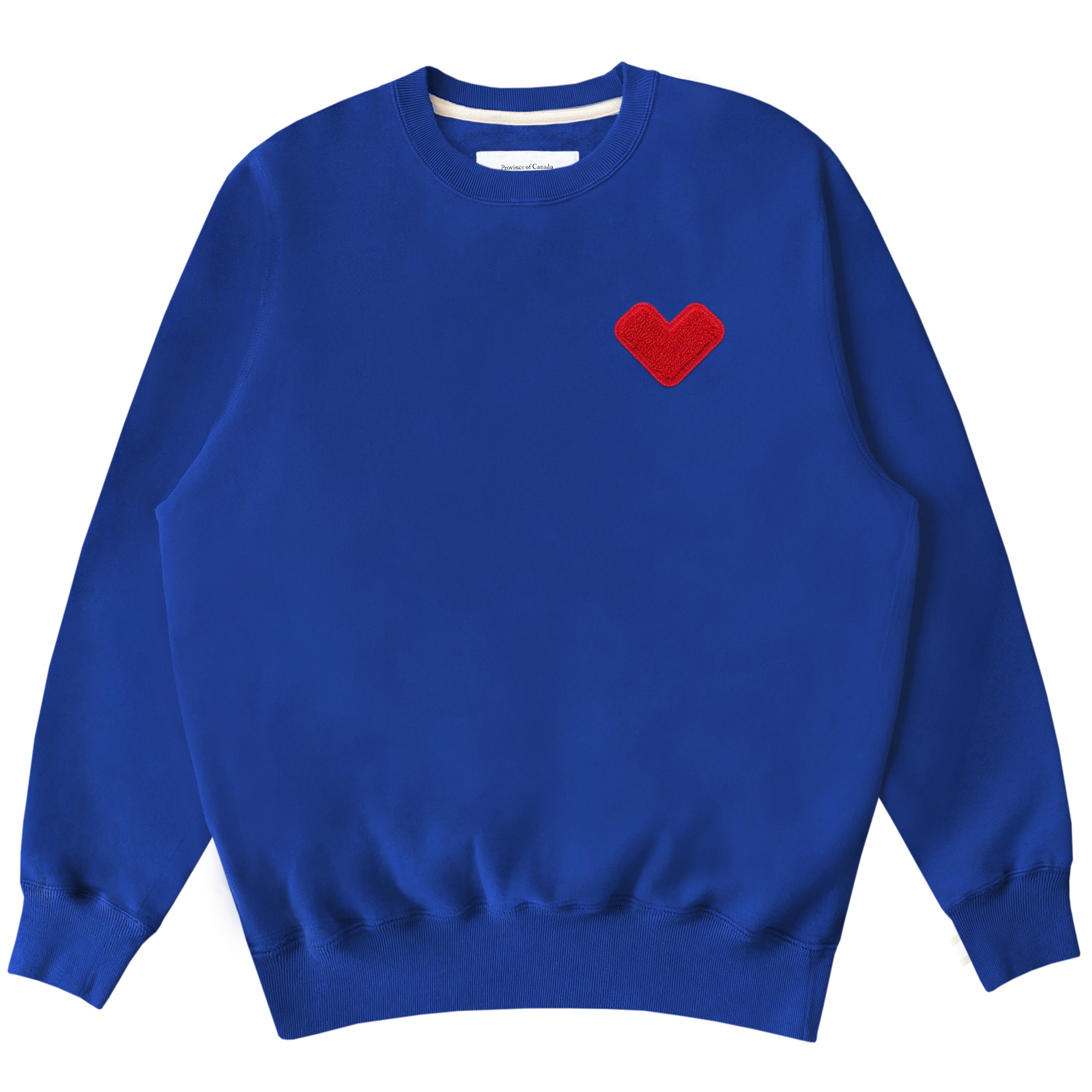 Made in Canada Heart Sweatshirt Royal Blue - Unisex - Province of Canada 