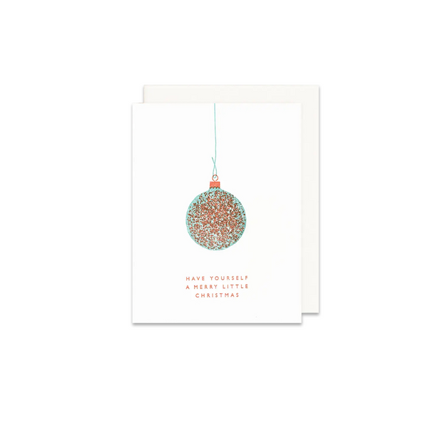Christmas Single Ornament Greeting Card - Made in Canada - Province of Canada