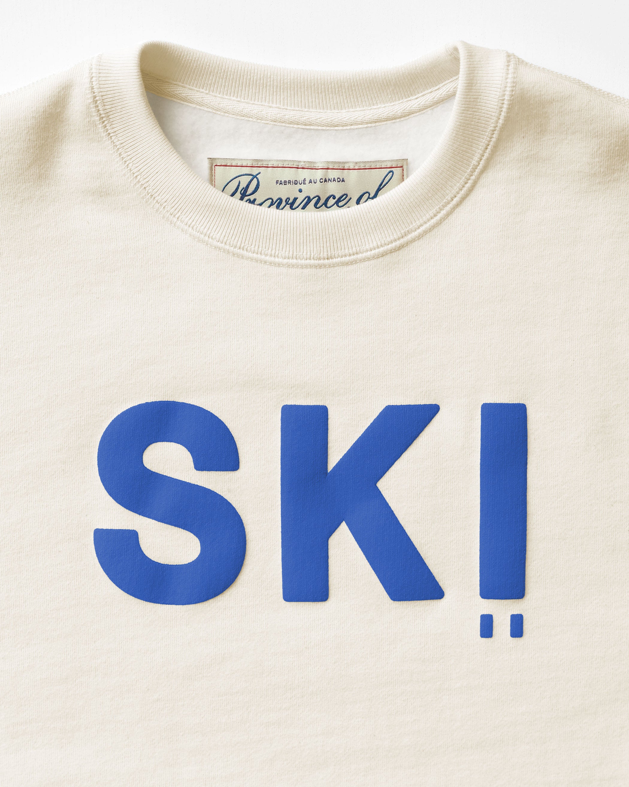 Made in Canada Fleece Ski Sweatshirt Cream - Unisex - Province of Canada