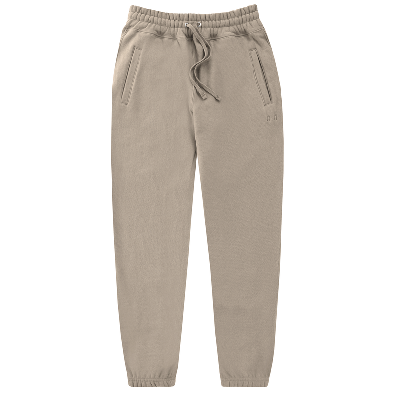 Made in Canada Reverse 100% Cotton Cross Grain Sweatpants Stone Taupe Sand - Unisex - Provice of Canada