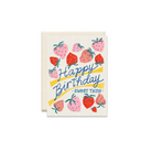 Strawberry Happy Birthday Greeting Card - Made in Canada - Province of Canada