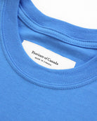 Made in Canada Organic Cotton Monday Long Sleeve Crop Top Super Blue - Province of Canada