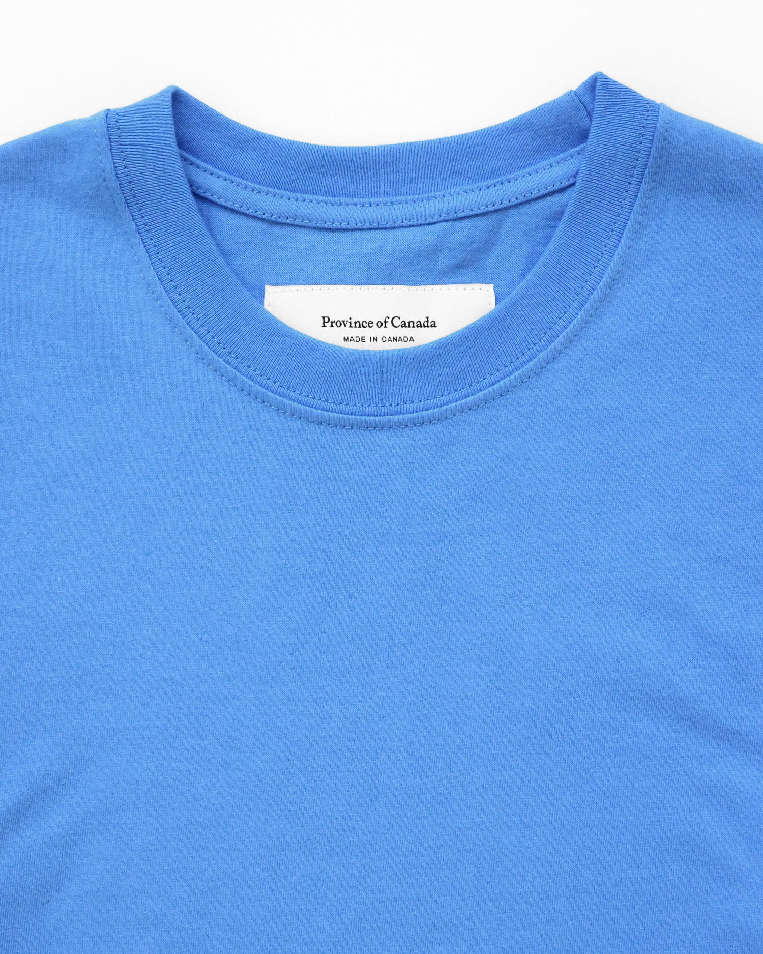 Made in Canada Organic Cotton Monday Long Sleeve Tee Super Blue - Province of Canada