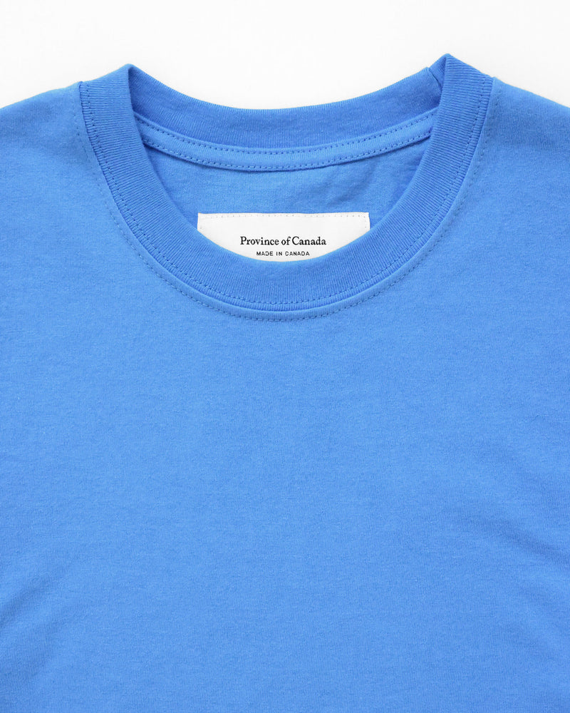 Made in Canada 100% Organic Cotton Monday Crop Top Super Blue - Province of Canada