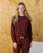 Made in Canada 100% Cotton French Terry Sweatshirt Burgundy - Unisex - Province of Canada