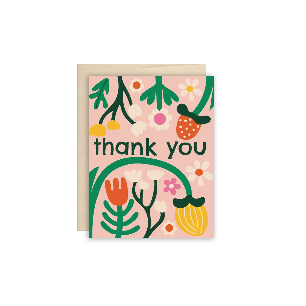 Thank You Flower Garden Card - Made in Canada - Province of Canada